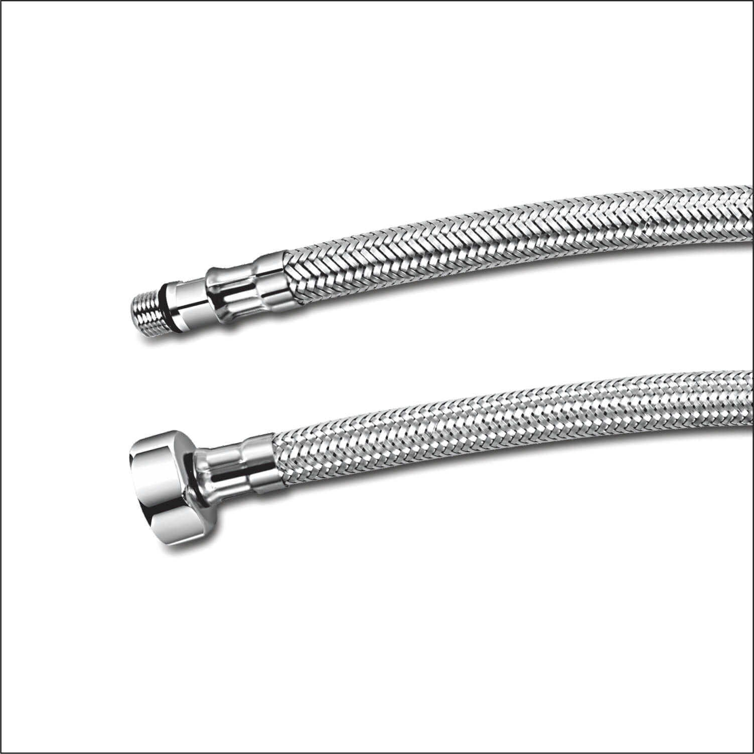 SS Connection Hose For Basin Mixer Pair