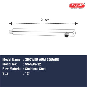 Shower Arm Square