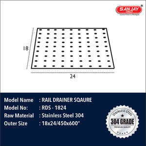 Rail Drainer Square