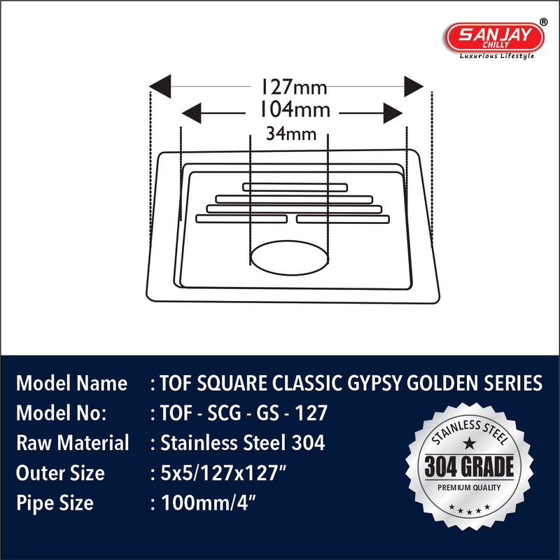 TOF Square Classic Gypsy Golden Series