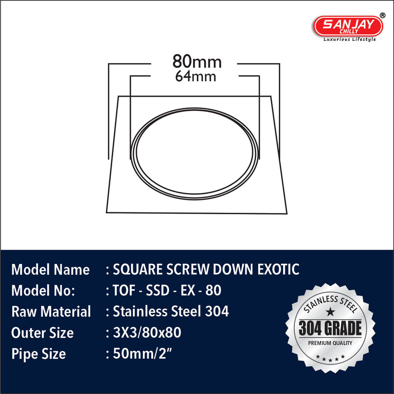 Square Screw Down Exotic