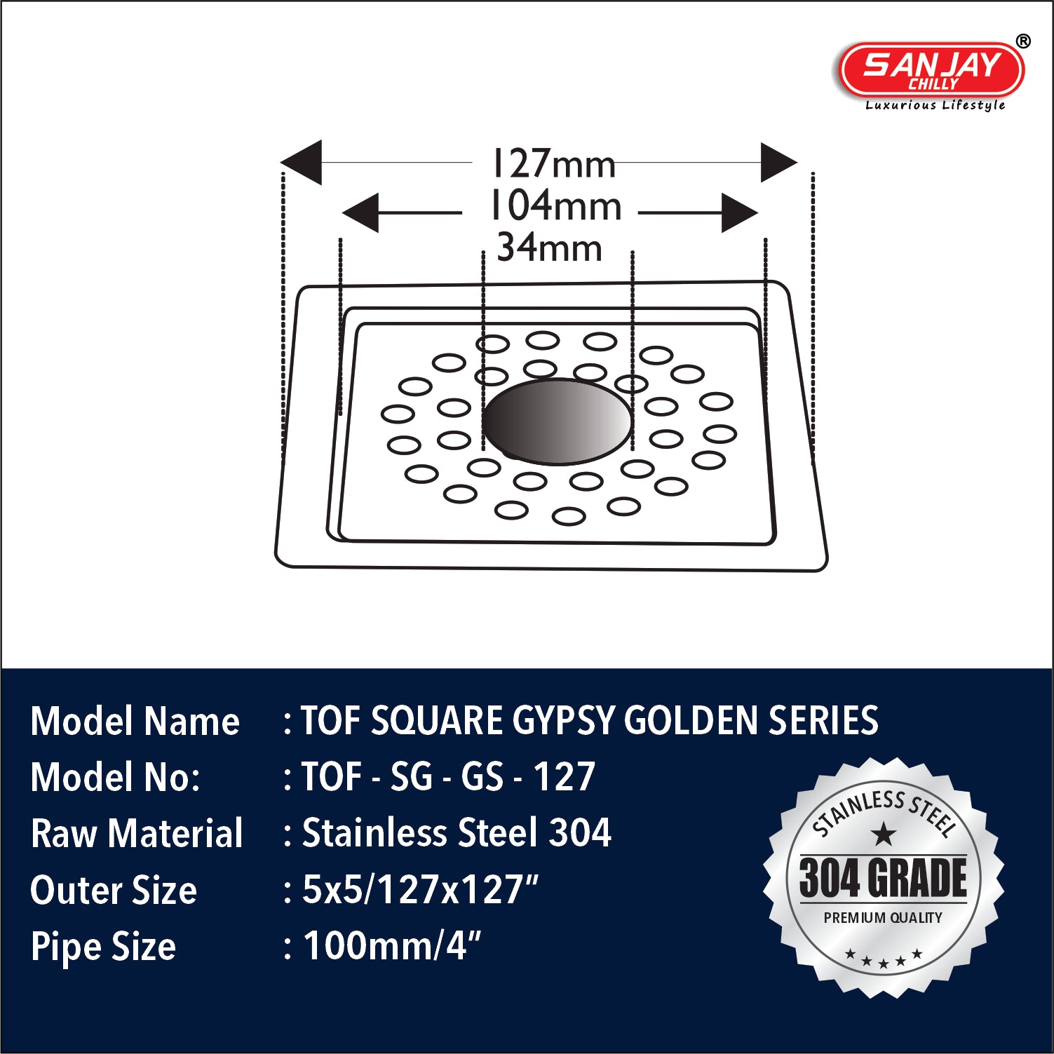 TOF Square Gypsy Golden Series