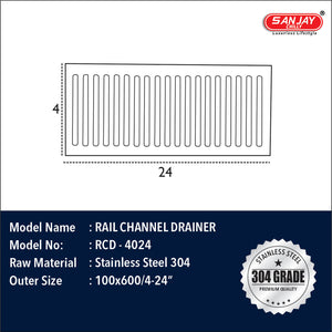 Rail Channel Drainer