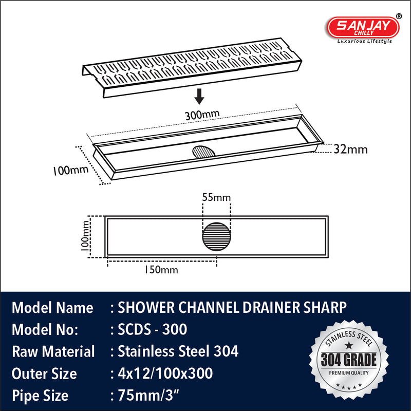 Shower Channel Sharp