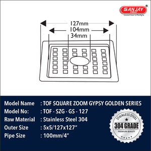 TOF Square Zoom Gypsy Golden Series