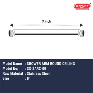 Shower Arm Round Ceiling