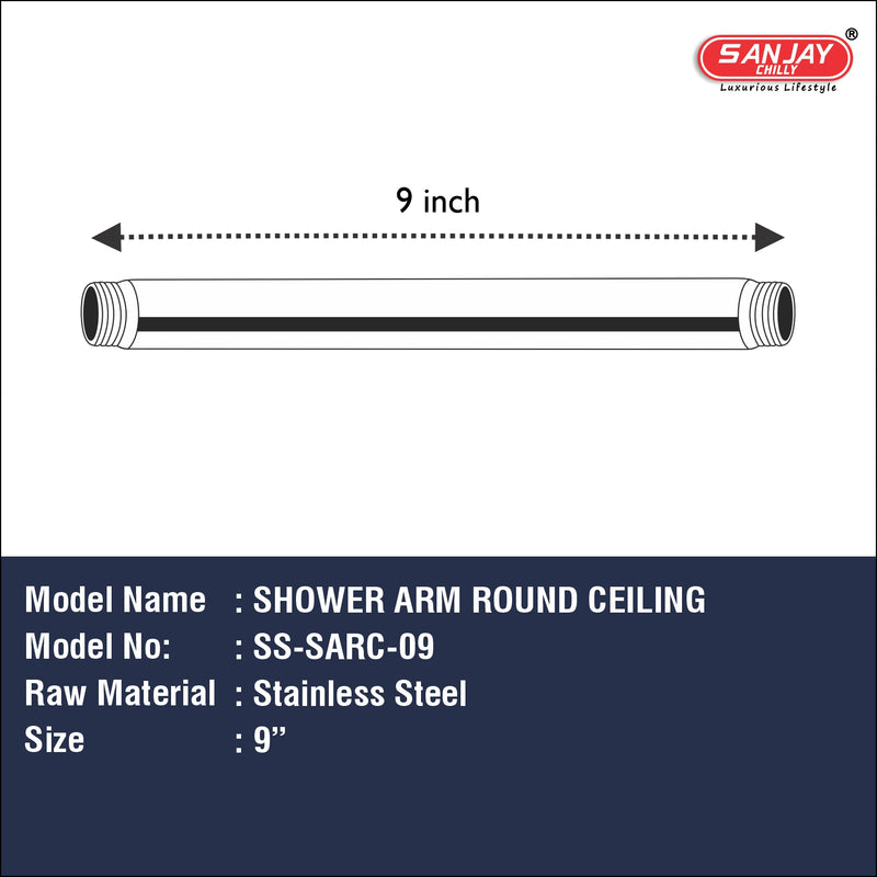 Shower Arm Round Ceiling