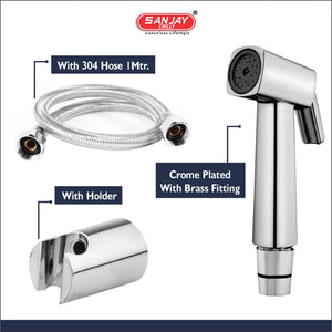 Health faucet Beam ABS Body Chrome Plated With Brass Fittings SS 304 Hose 1mtr