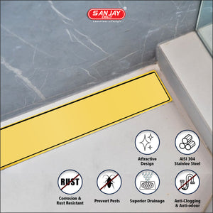 Marble Drainer Pure Gold