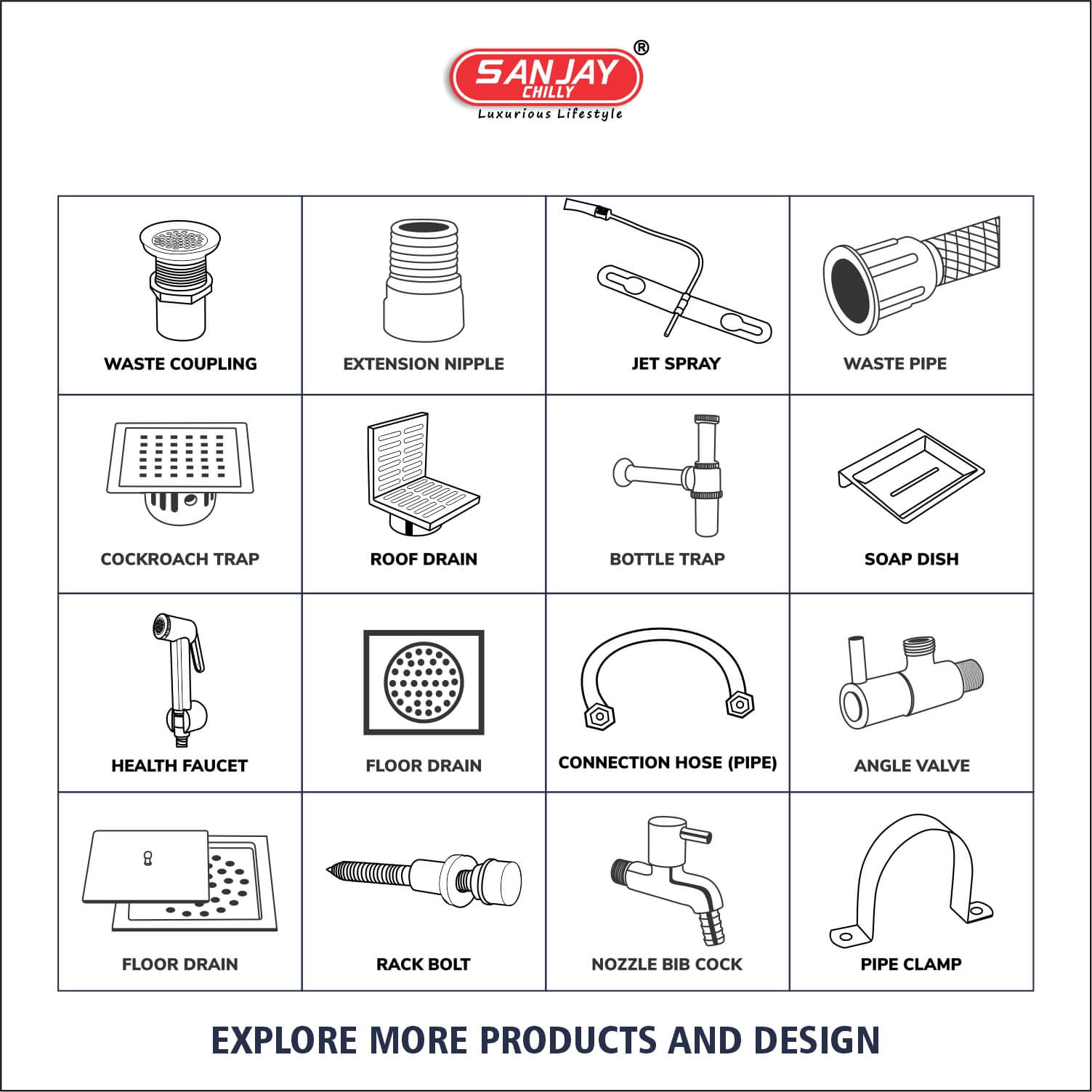 Health Faucet Elate ABS Body Chrome Plated With Brass Fittings SS 304 Hose 1mtr